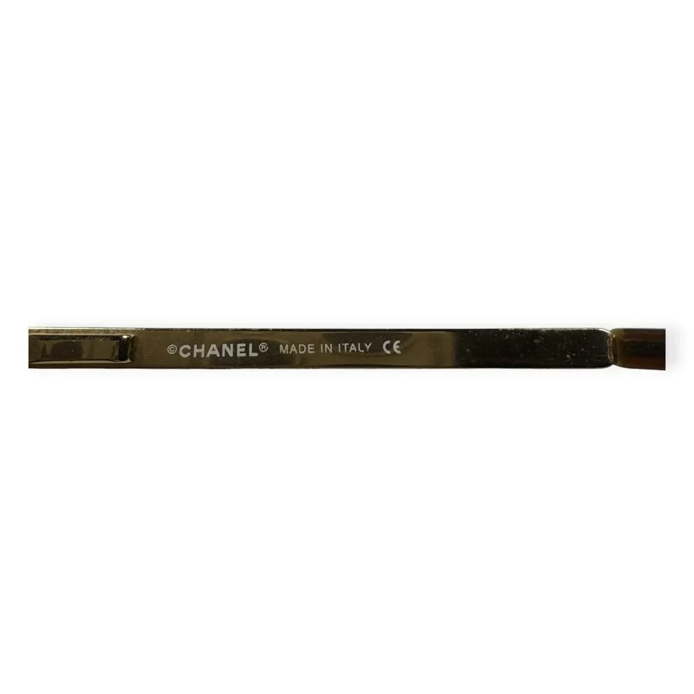 Chanel 4104-B Sunglasses Rimless Gold Frame Rhinestone c.125/13 62-15 120 VTG